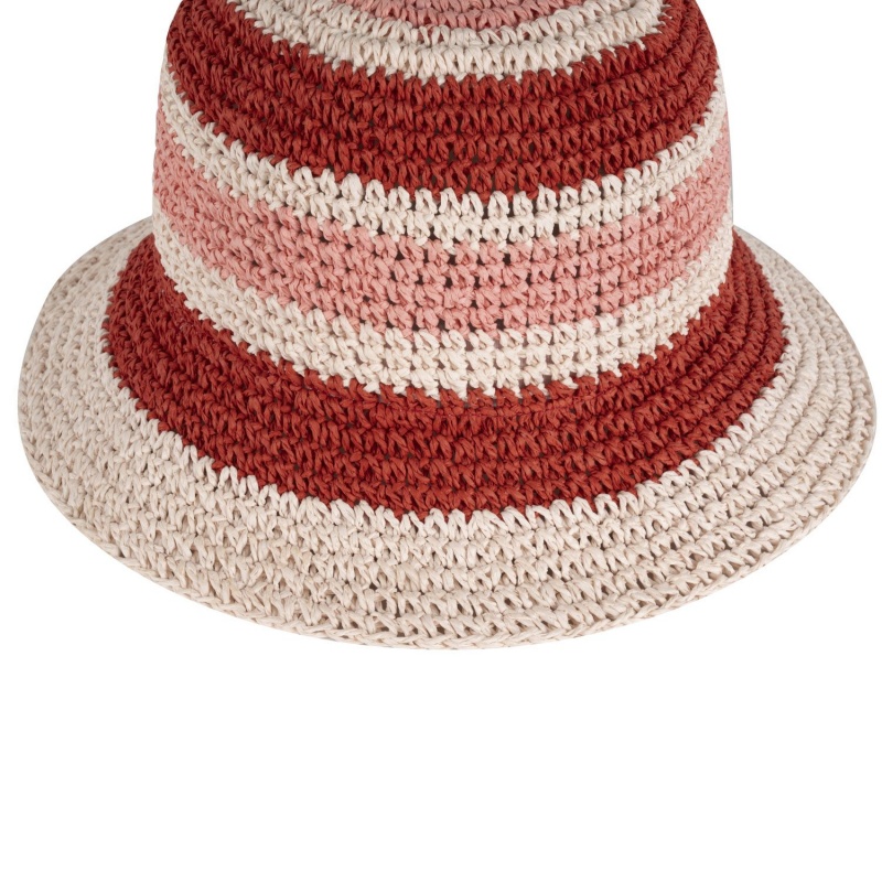 Women Paper Straw Bucket Hat Summer Sun Protection Beach Woven Hat
